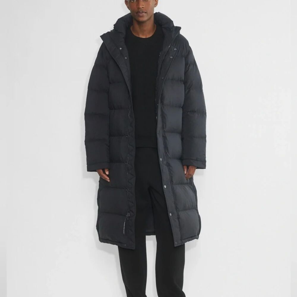Aritzia Super Puff Long Black Puffer Jacket Size Medium EUC